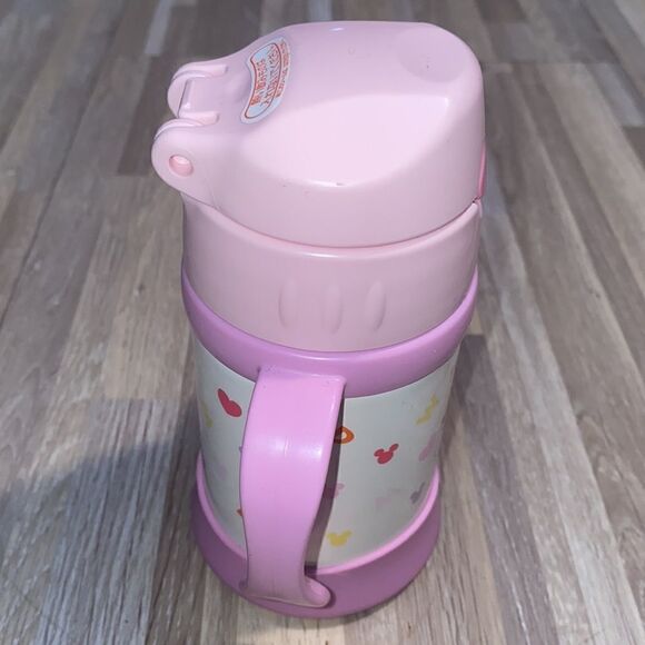 Disney Minnie Mouse Daisy Duck thermos travel toddler cup two handle soft straw - Picture 5 of 8